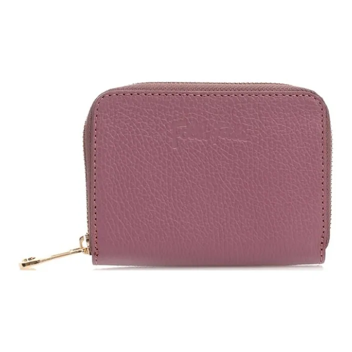 Folli Follie Leather Wallet Small Size Unisex Light Purple-0