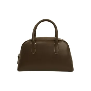 NOTHING WRITTEN Cow Leather Handbag Mini Women's Mahogany