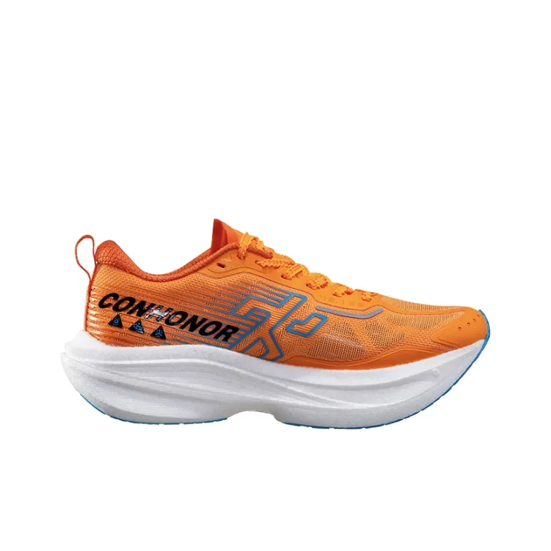 Dumb Cards Cushioning Anti Slip And Wear Resistant Lightweight Rebound Low Top Running Shoes Unisex Flame Orange-1