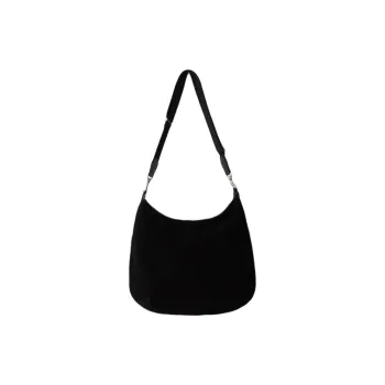 NOTHING WRITTEN Cow Leather Shoulder Bag Crossbody Bag Regular Unisex Black