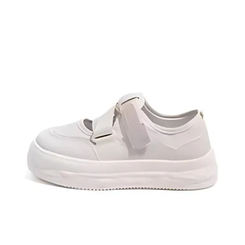 HUANQIU Durable Lightweight And Breathable Low-Top Canvas Shoes Women's Beige Pink