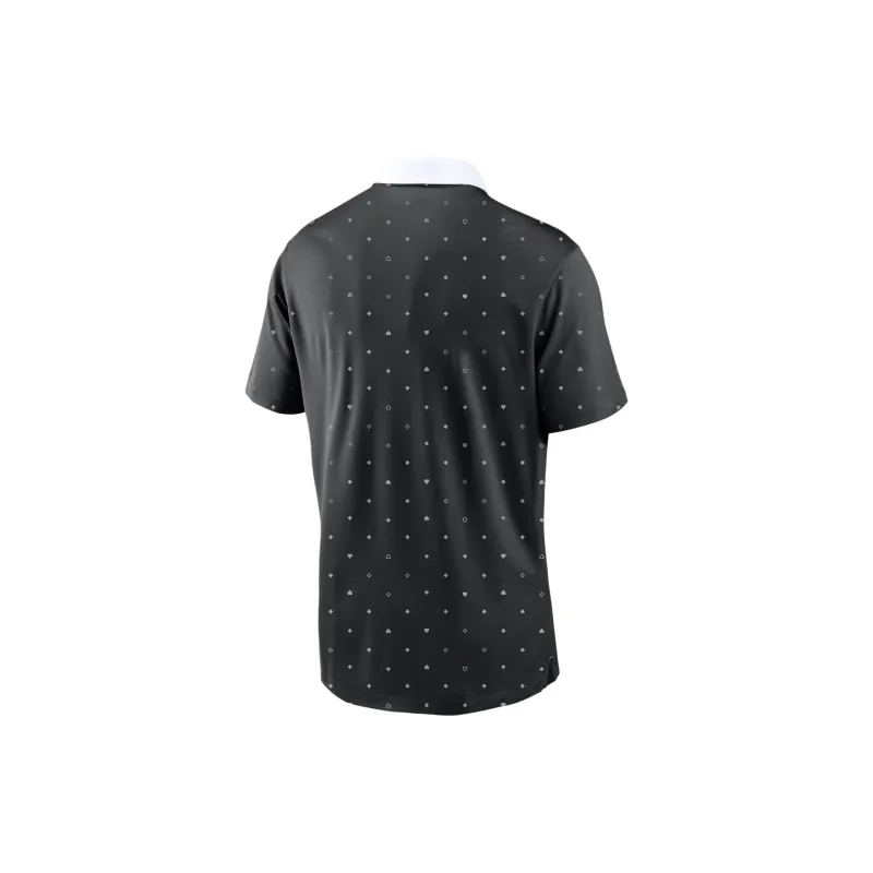 Nike Chicago White So Polo Shirt Men's Black-1