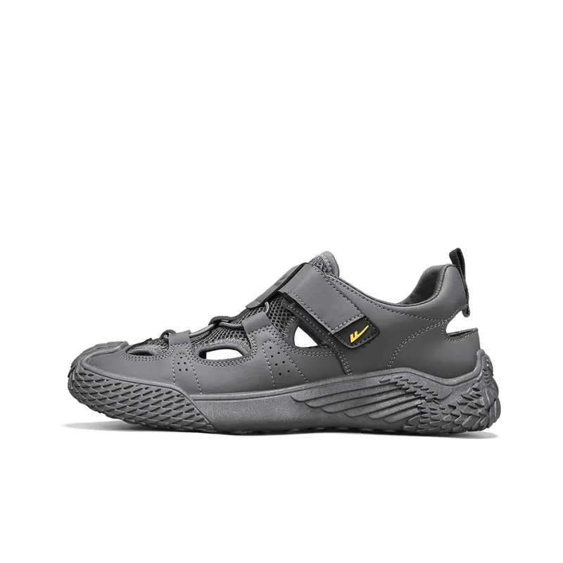 Warrior River Trekking Shoes Breathable And Wear resistant Beach Sandals Men's Gray-0