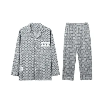 MIIOW Pajama Set Men's Oval Textured Print