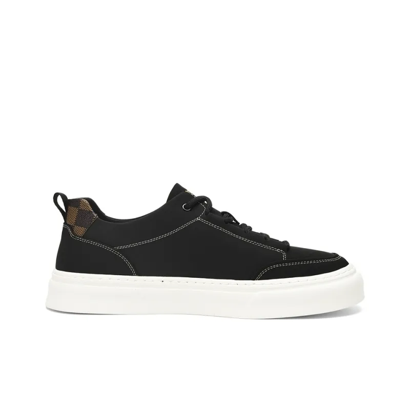 SEPTWOLVES Slip-Resistant Lightweight Height Increasing Low-Top Canvas Shoes Men's-4