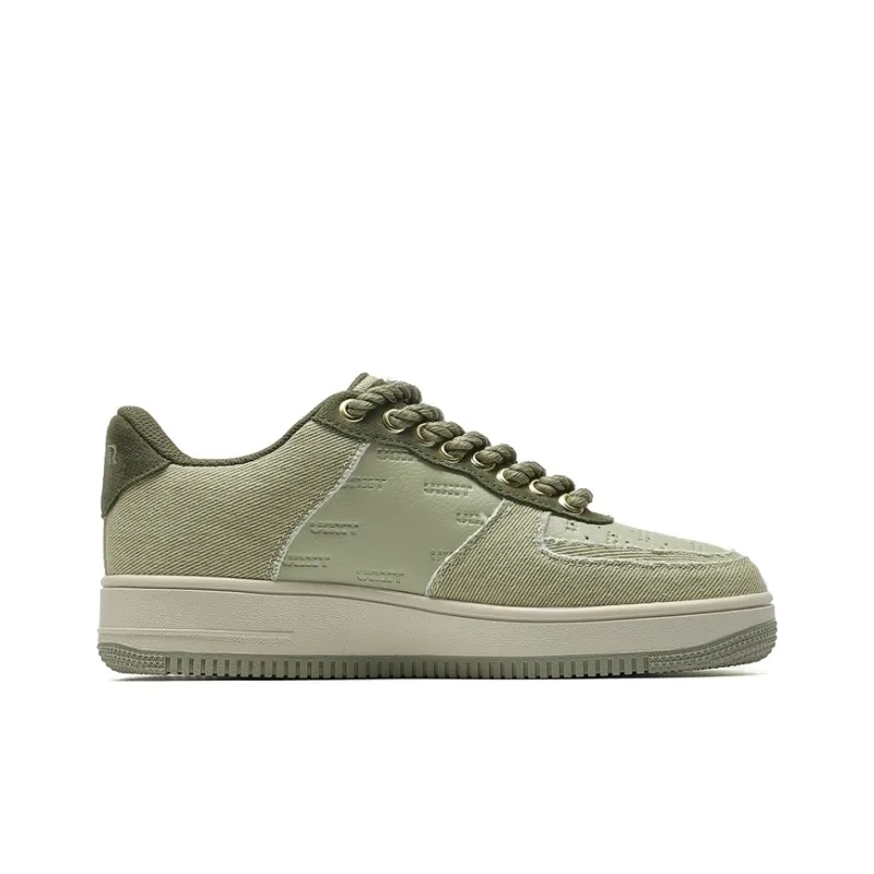 VOIT Stars Shoes Anti Slip And Wear Resistant Balance Coverage Low Top Skateboard Shoes Unisex Light Pea Green-1