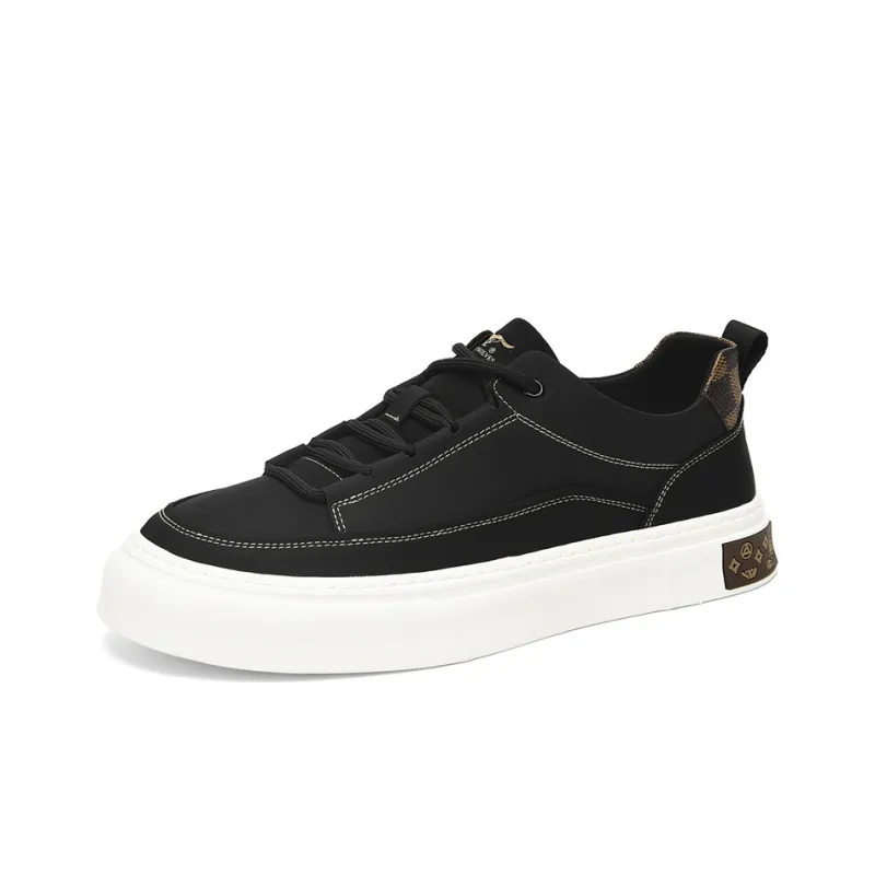 SEPTWOLVES Slip-Resistant Lightweight Height Increasing Low-Top Canvas Shoes Men's-1