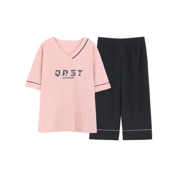 The Story Of The Flower Season Pajama Set Women's Pink