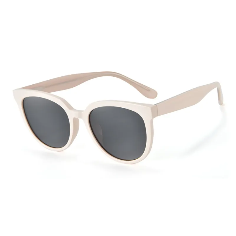 Cornstone TR/Memory Plastic Round Sunglasses Women's Black 1-2