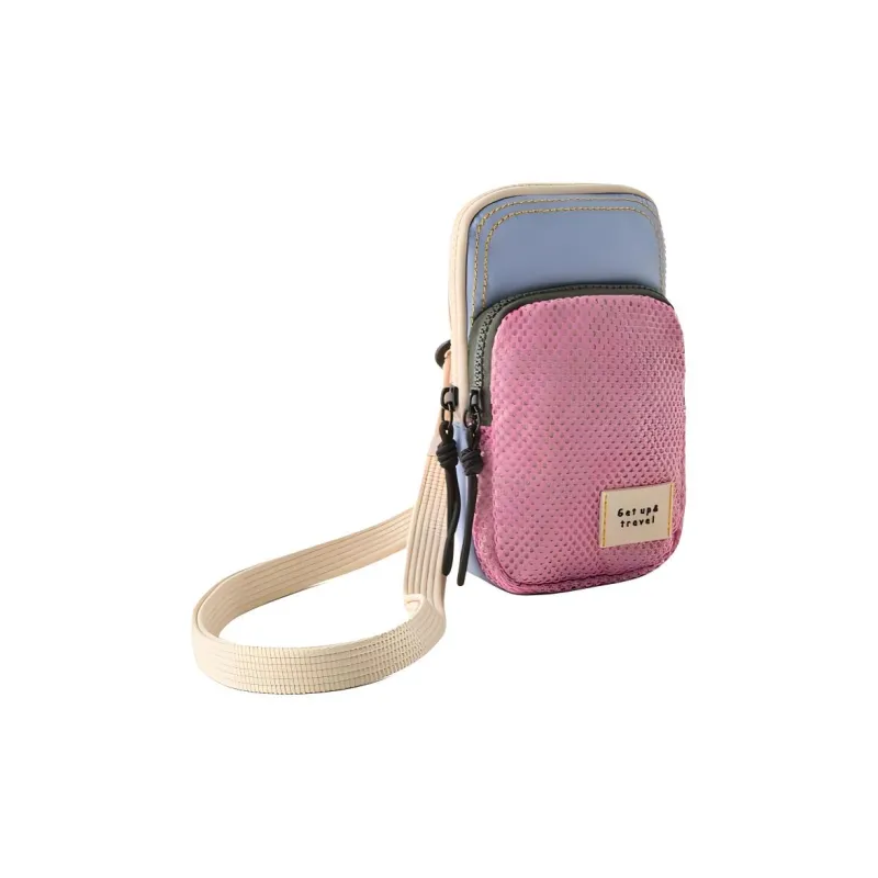ZARA Polyester Shoulder Bag, Crossbody Bag Regular Women's Pink & Blue-2