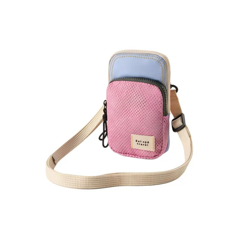 ZARA Polyester Shoulder Bag, Crossbody Bag Regular Women's Pink & Blue-1