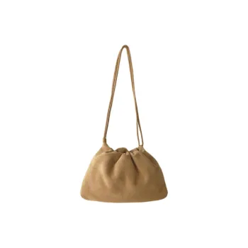 NOTHING WRITTEN Cow Leather Shoulder Bag Regular Unisex Beige
