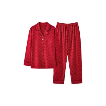 MIIOW Pajama Set Men's Red Beet
