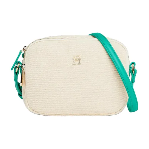 Tommy Hilfiger Crossbody Bags Off White With Green Accents