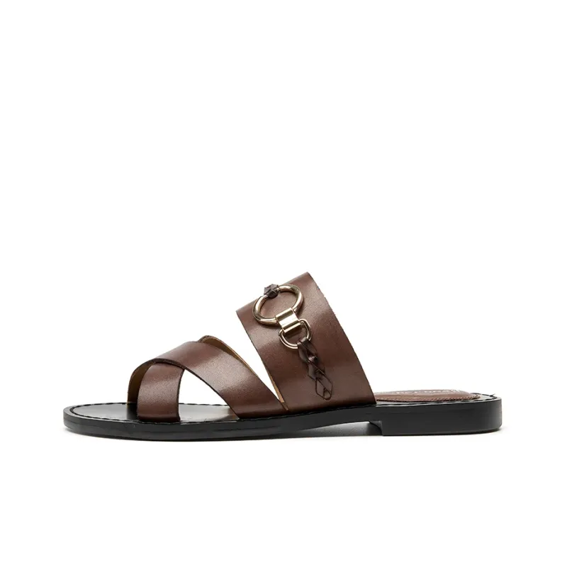 Beau Today Rubber Sole Slide Slippers Women's-25