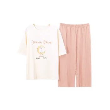 The Story Of The Flower Season Pajama Set Women's White