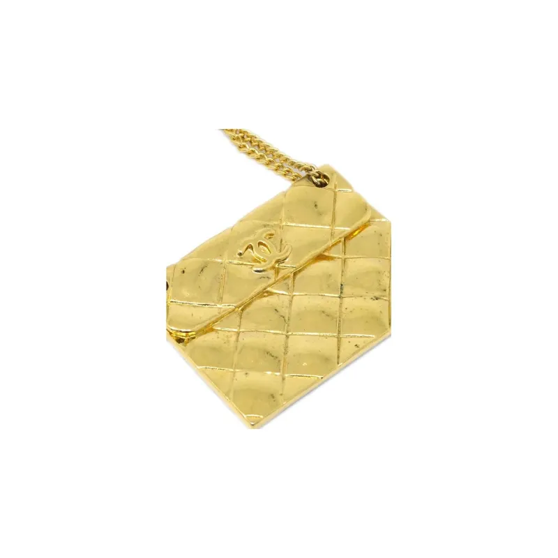 CHANEL 1990 2000 Classic Flap Brooch-1