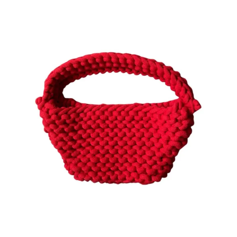 NOTHING WRITTEN Cotton And Polyester Blend Handbag Small Size Unisex Red-2