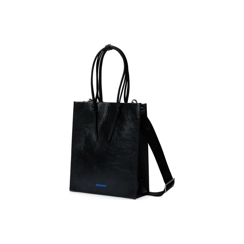 ADER ERROR Cow Leather Shoulder Bag, Crossbody Bag, Handbag Regular Men's Black-1