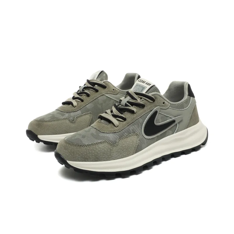 CEDAR HAN Anti-Slip And Wear-Resistant Lightweight Low-Top Casual Shoes Unisex Olive Green-2