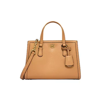 MICHAEL KORS Chantal Cow Split Leather Shoulder Bag Crossbody Bag Handbag Small Size Women's Peanut Butter Color
