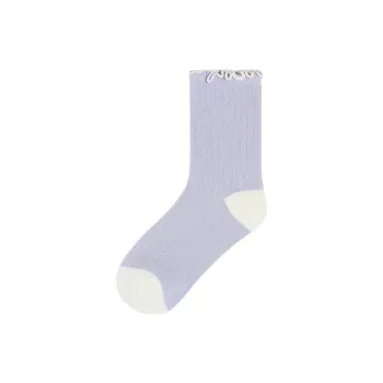 Vans Ruffle Crew Socks 1 Pair Mid-Calf Socks Women's 1 Pack Purple
