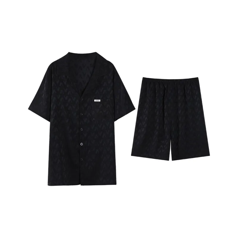 DAMOS·LOVE Pajama Set Men's Black-5