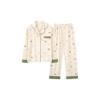 MIIOW Pajama Set Women's Apricot Cherry