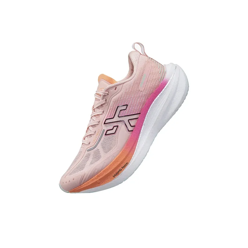 Dumb Cards Cushioning Anti Slip And Wear Resistant Lightweight Rebound Low Top Running Shoes Unisex Mulan Pink-5