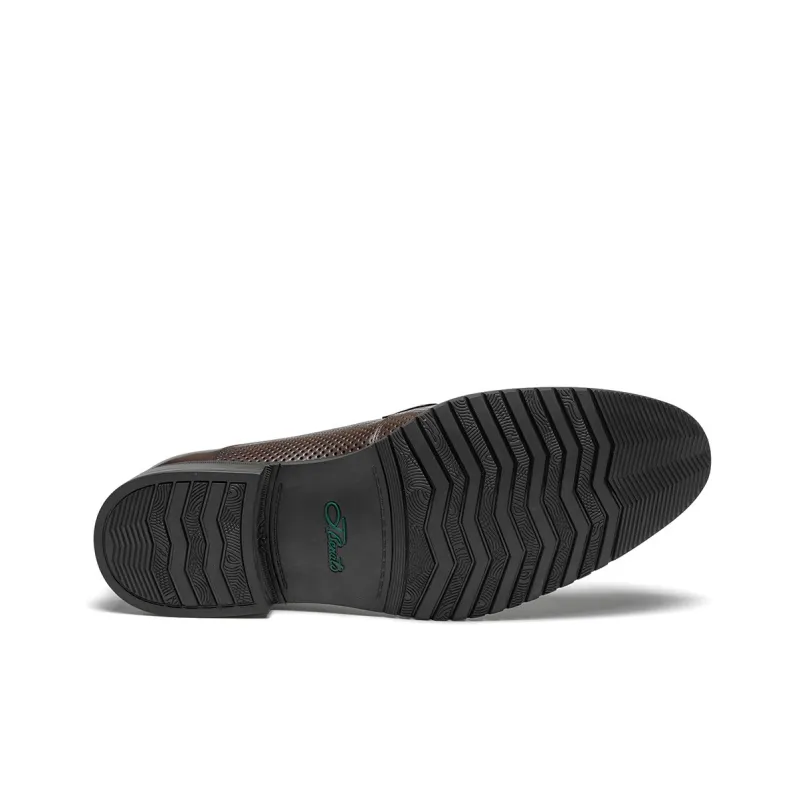 J.BENATO Dress Shoes Men's Coffee-4