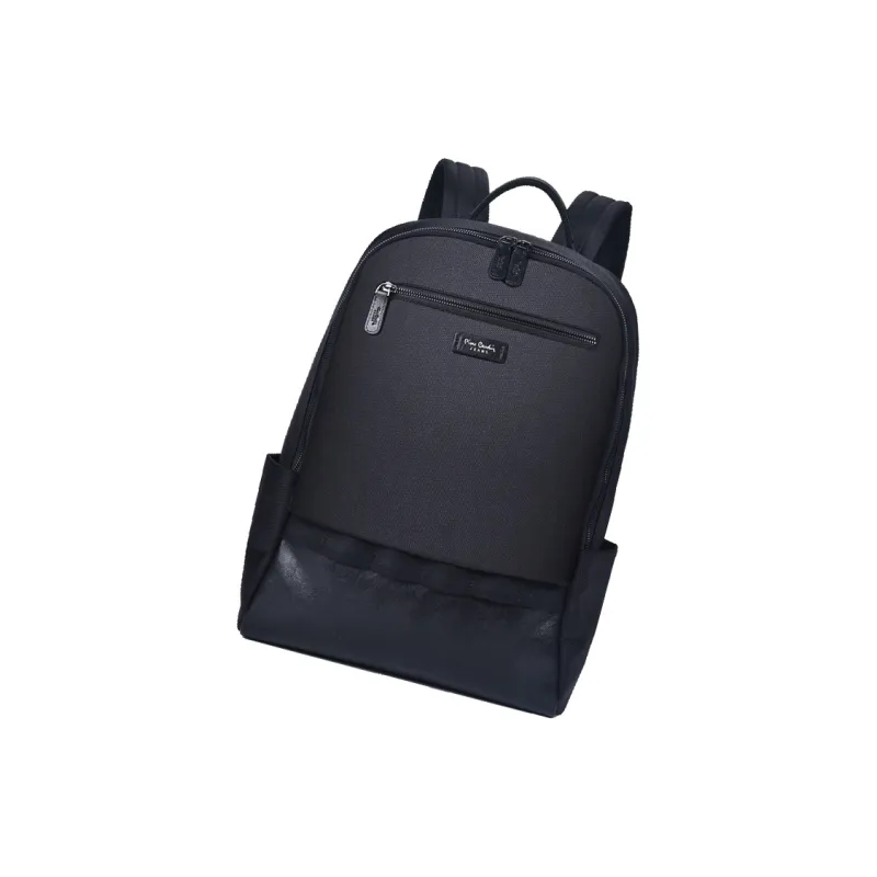 PIERRE CARDIN Nylon Fabric Backpack Black-1