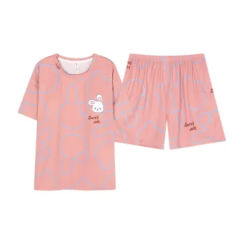 The Story Of The Flower Season Pajama Set Women's Peach Blossom