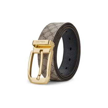 WilliamPOLO PVC Leather Belts Men's 3.8cm