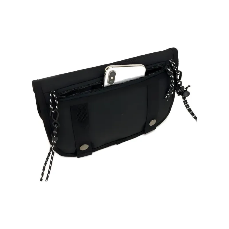 Thrasher Polyester Crossbody Bag Regular Unisex Black White-1
