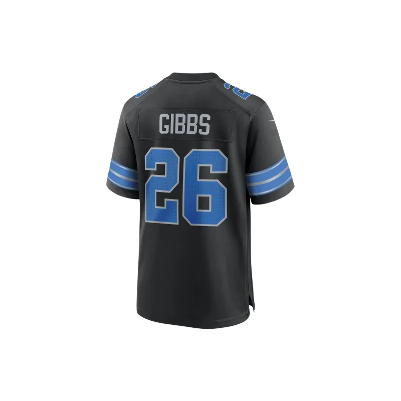 Nike Jahmyr Gibbs Detroit Lions Rugby Jerseys Men's Black-1