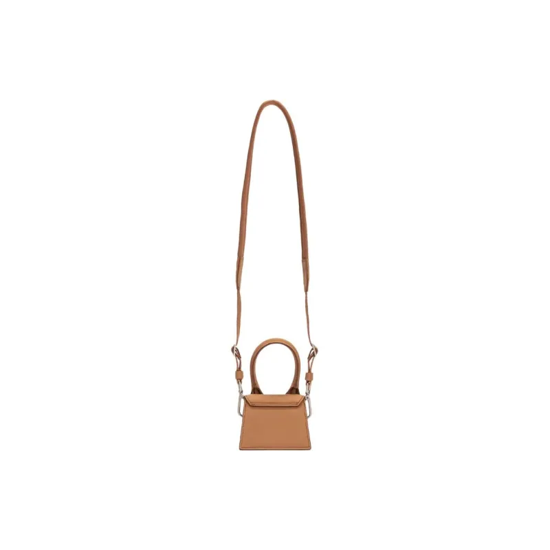 Jacquemus Cow Leather Shoulder Bag Crossbody Bag Handbag Mini Men's Light Umber-3
