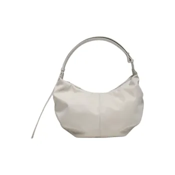 NOTHING WRITTEN Nylon And Leather Handbag Shoulder Bag Women's Salt-Colored