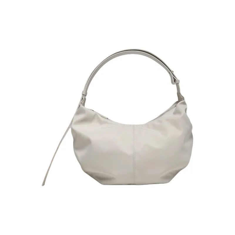 NOTHING WRITTEN Nylon And Leather Handbag Shoulder Bag Women's Salt-Colored-0