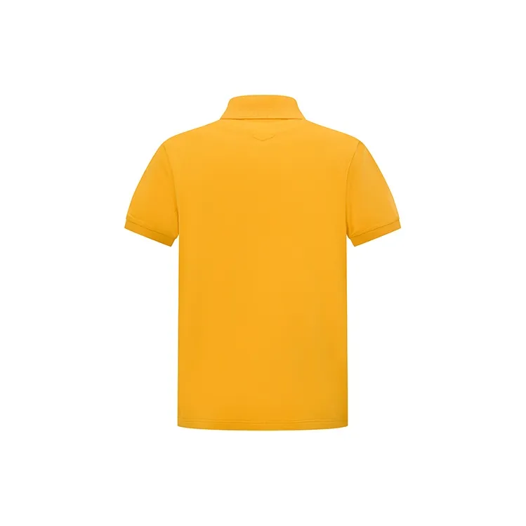 RARE Short Sleeved Polo Shirt Short Sleeved T Shirts Men's Yellow-2