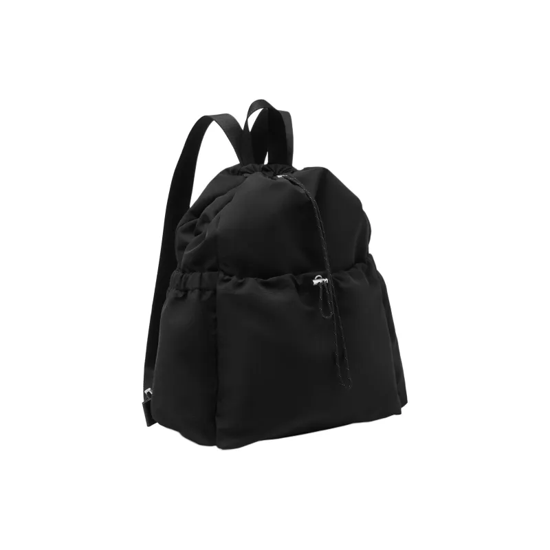 COS Cotton With Polyester Backpack Regular Unisex Black-1