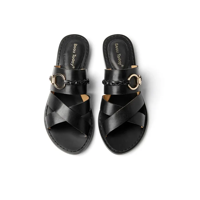 Beau Today Rubber Sole Slide Slippers Women's-9