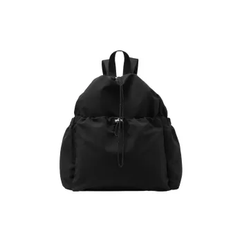 COS Cotton With Polyester Backpack Regular Unisex Black