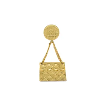 CHANEL 1990 2000 Classic Flap Brooch
