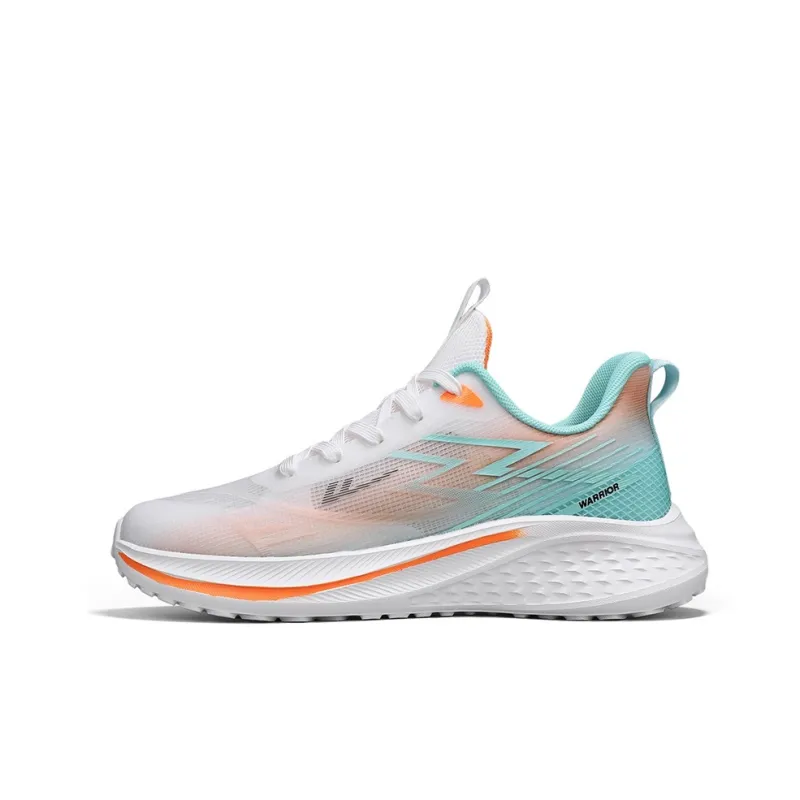 WARRIOR Running Shoes Men Low Top White Blue Yellow/Gray Blue Green/Gray Moon Orange/Black White-16