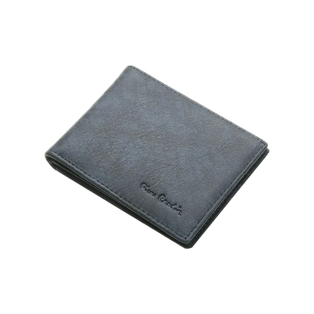 PIERRE CARDIN Cow Leather Business Men's Wallet Horizontal Money Clip Wallet Regular Men's Blue-4
