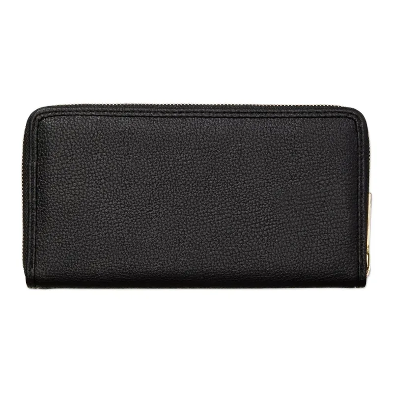 Tommy Hilfiger Polyurethane Wallet Large Size Women's Black-1