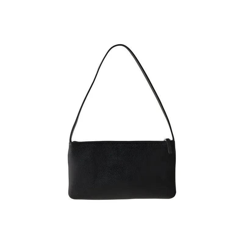 NOTHING WRITTEN Cow Leather Handbag Shoulder Bag Regular Women's Black-0
