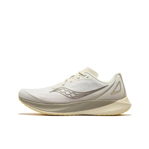Saucony Low Top Lightweight Training Cushioning Running Shoes Men's Beige Coffee