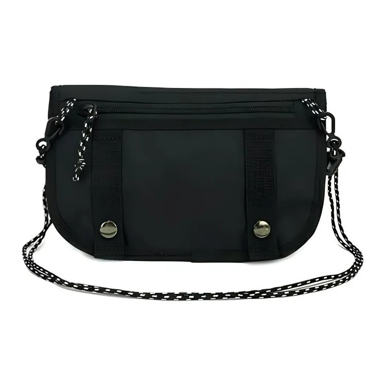 Thrasher Polyester Crossbody Bag Regular Unisex Black White-3