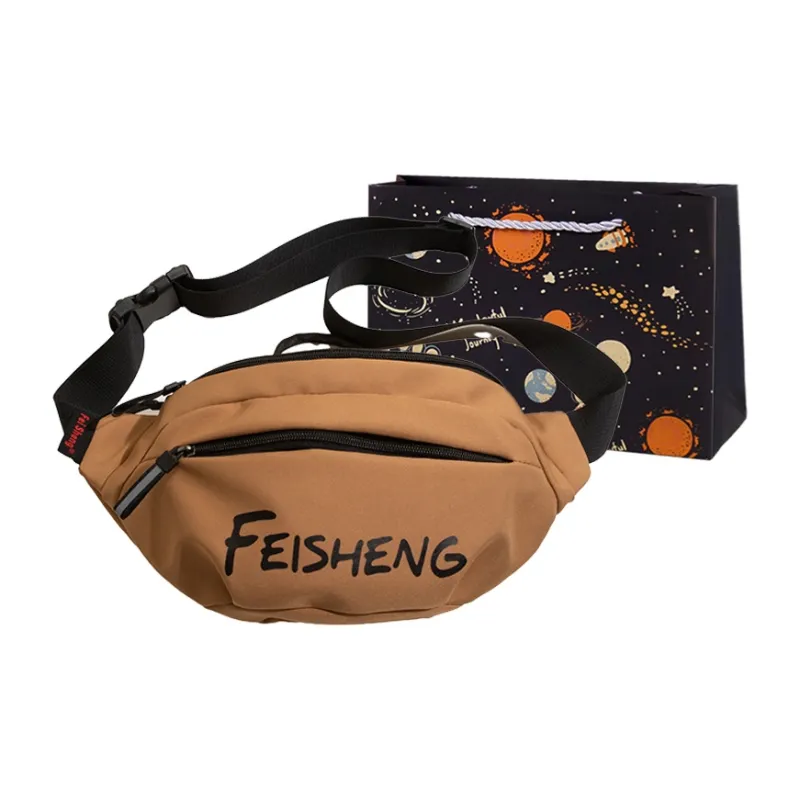 SWIMADE Canvas Bag Shoulder Bag Crossbody Bag Small Backpack Sling Bag Regular Men's Ecru/Gray/Pink/Khaki/Black/Yellow-6